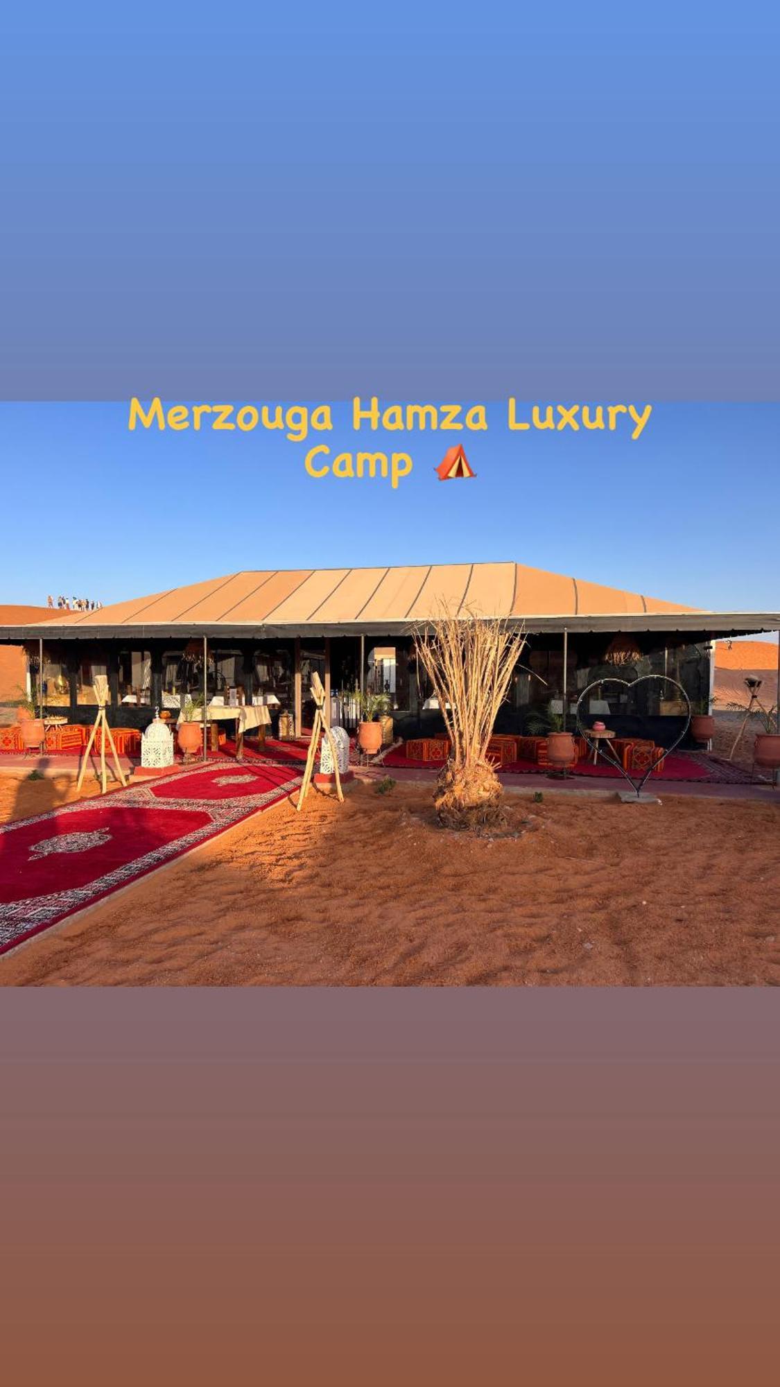 Merzouga Hamza Luxury Camp Eksteriør billede